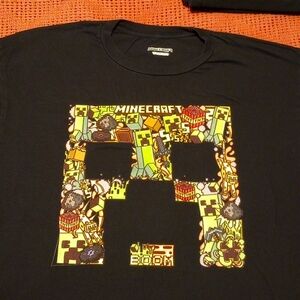 Men's Minecraft Creeper T-shirt XL